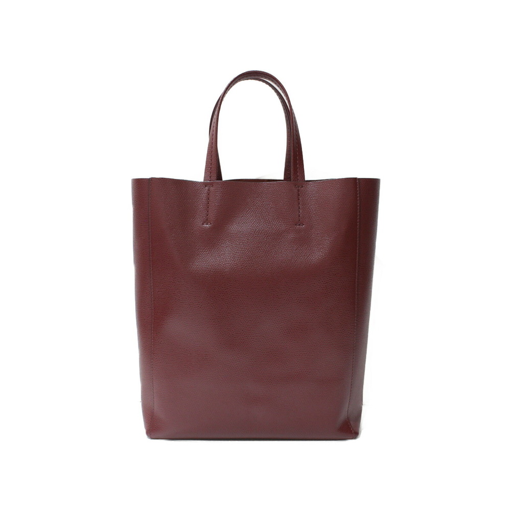 Celine Vertical Cabas Tote Bag Shoulder Wine Red Bordeaux Purple - Picture 4 of 7